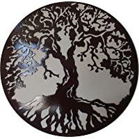 Árbol de la vida- decoración de pared de metal de 59-7 cm- color negro